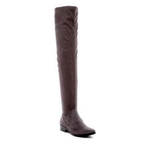 NEW Aldo Thaodda Grey Faux Suede Over The Knee Boots Size 7